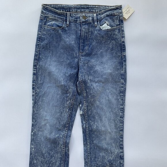 Guess Women’s 1981 High Rise Skinny Jeans Brit Pop Light Blue Acid Wash Size 28 - Picture 5 of 16